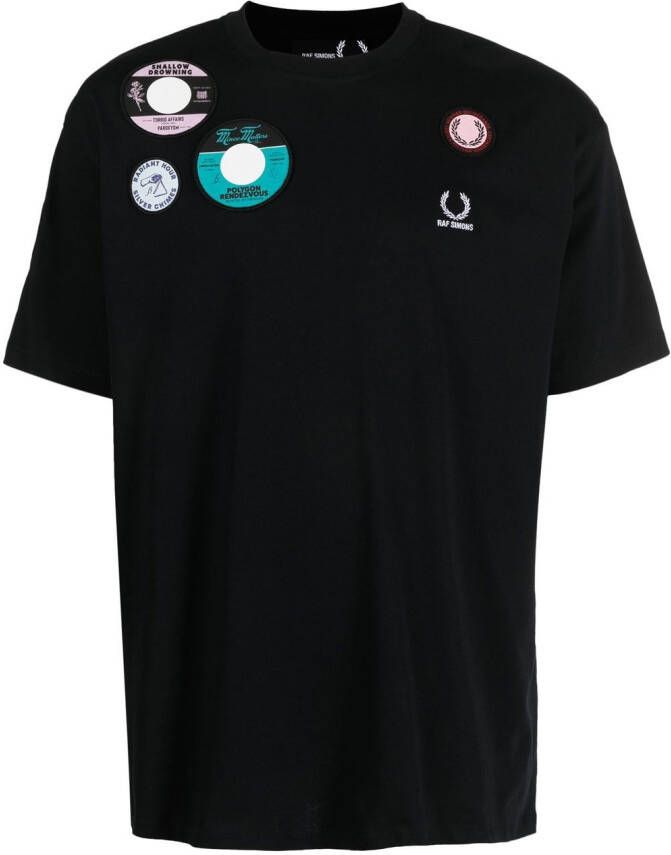 Raf Simons X Fred Perry T-shirt met patch Zwart