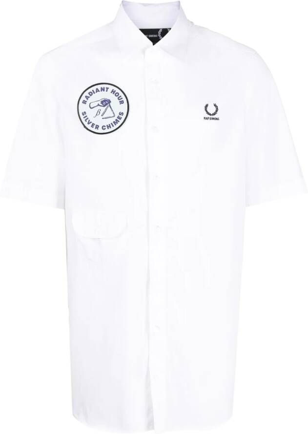 Raf Simons X Fred Perry T-shirt met patchdetail Wit