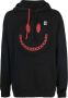 Raf Simons x Smiley hoodie met gerafelde afwerking Zwart - Thumbnail 1