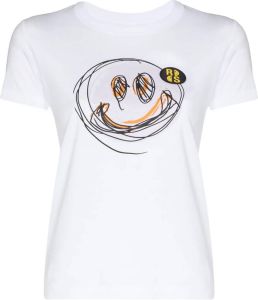 Raf Simons x Smiley T-shirt met print Wit
