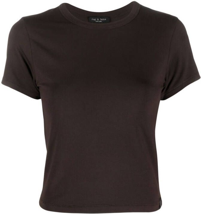 Rag & bone T-shirt met ronde hals Bruin
