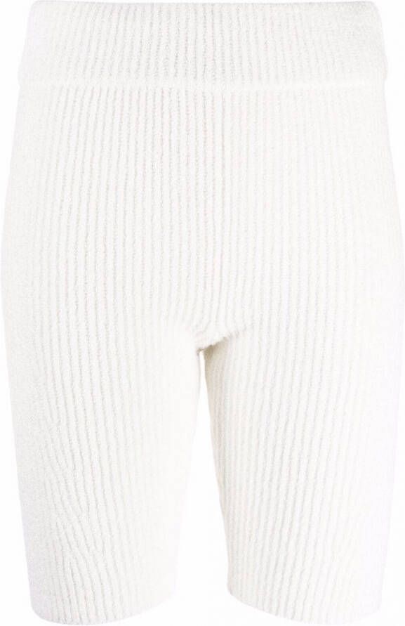 Rag & bone Geribbelde shorts Wit