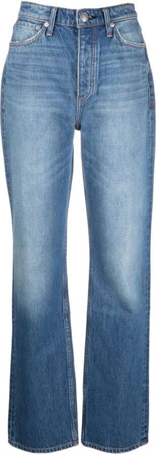Rag & bone High waist jeans Blauw