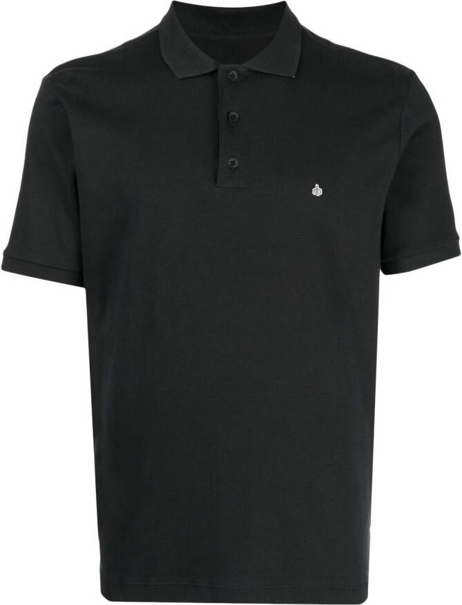 Rag & bone Poloshirt met geborduurd logo Zwart