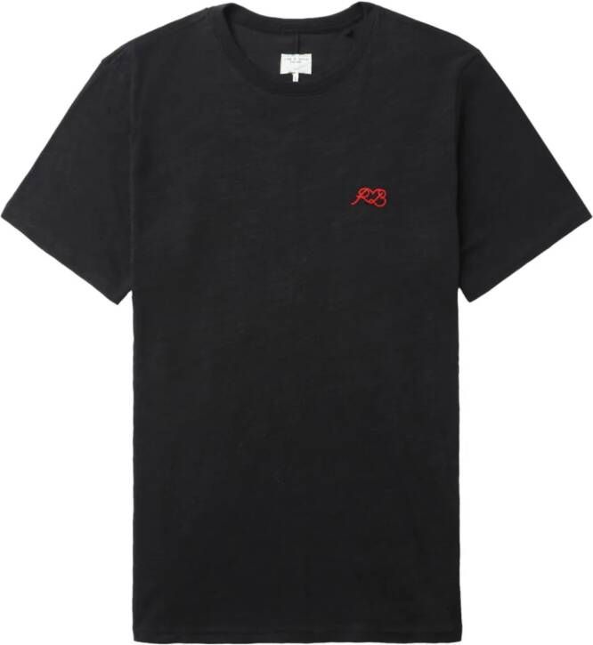 Rag & bone T-shirt met geborduurd logo Zwart