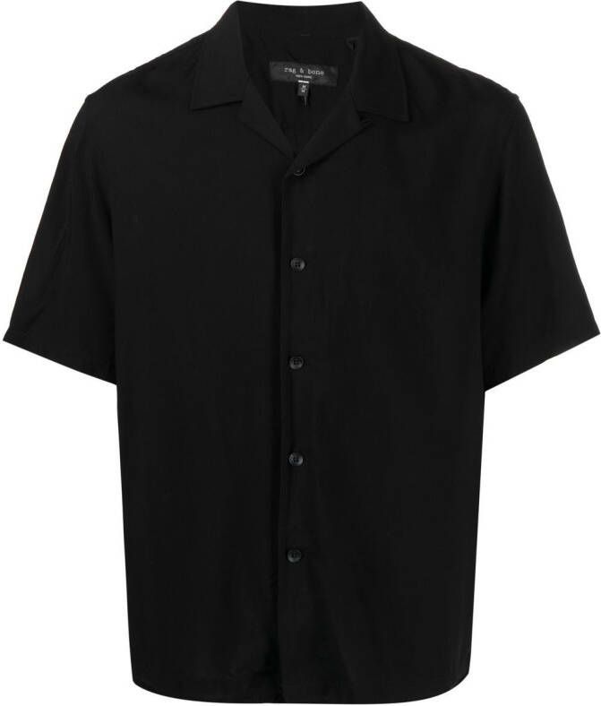 Rag & bone Overhemd met korte mouwen Zwart
