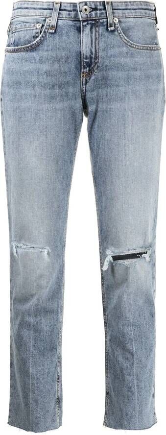 Rag & bone Slim-fit jeans Blauw