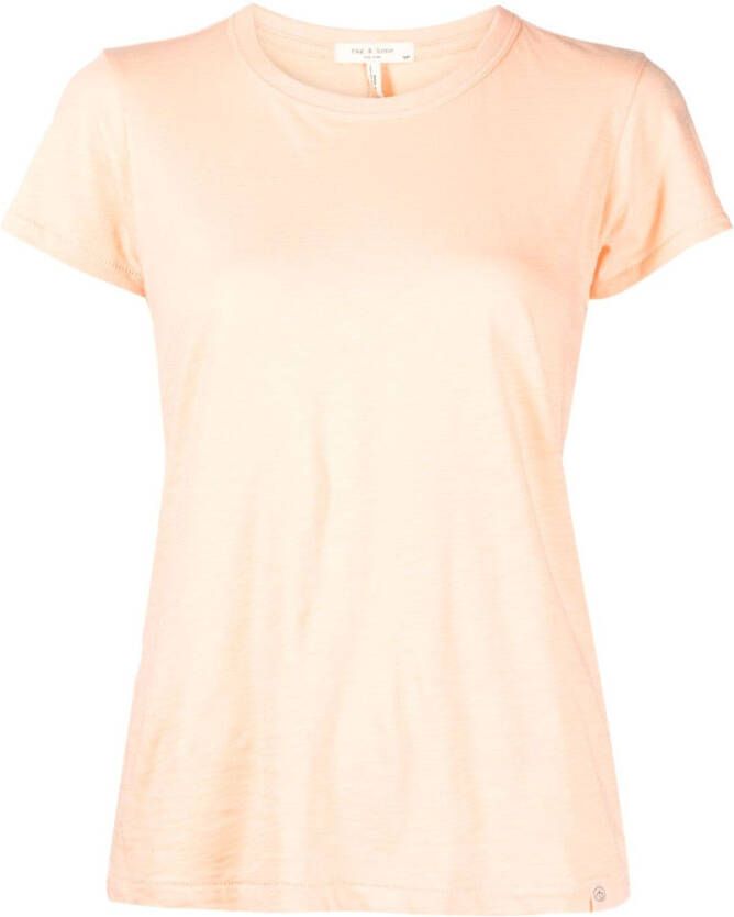 Rag & bone T-shirt met ronde hals Oranje
