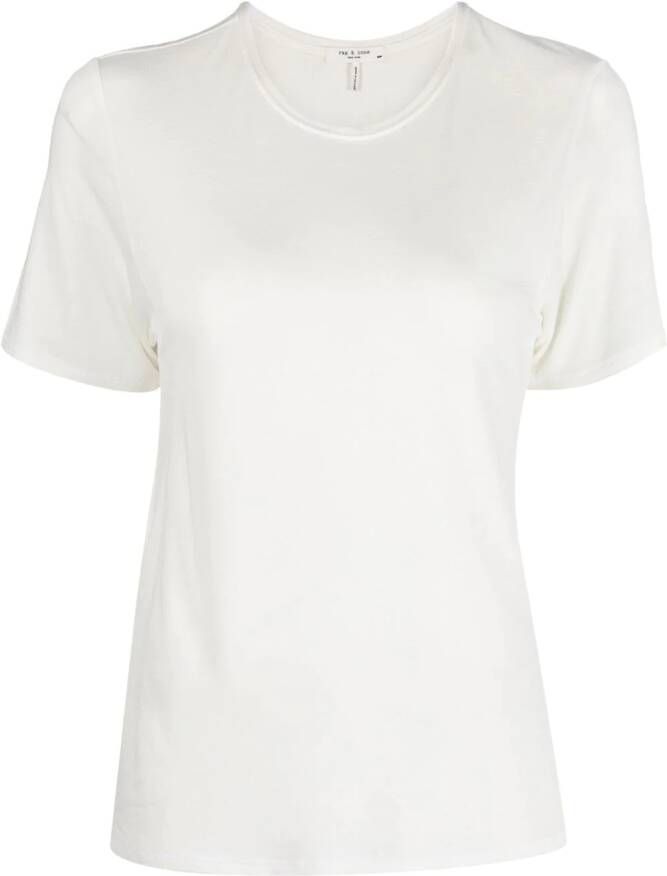 Rag & bone T-shirt met ronde hals Wit