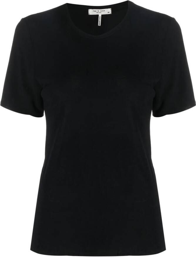 Rag & bone T-shirt met ronde hals Zwart