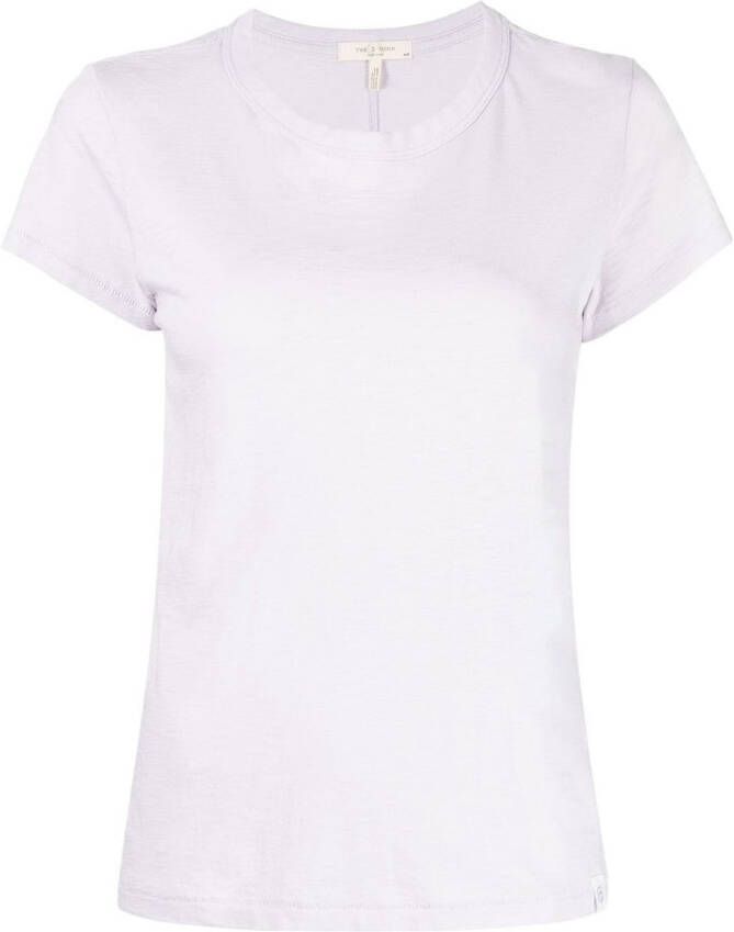 Rag & bone T-shirt met textuur Wit