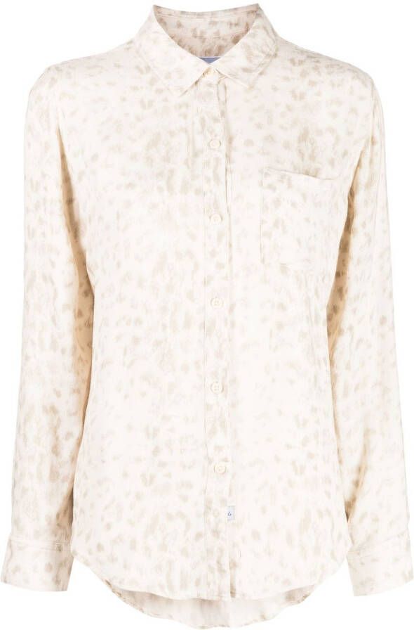 Rails Blouse met dierenprint Wit