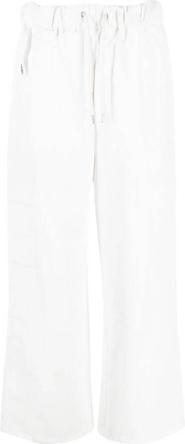 Rains Broek met wijde pijpen Wit