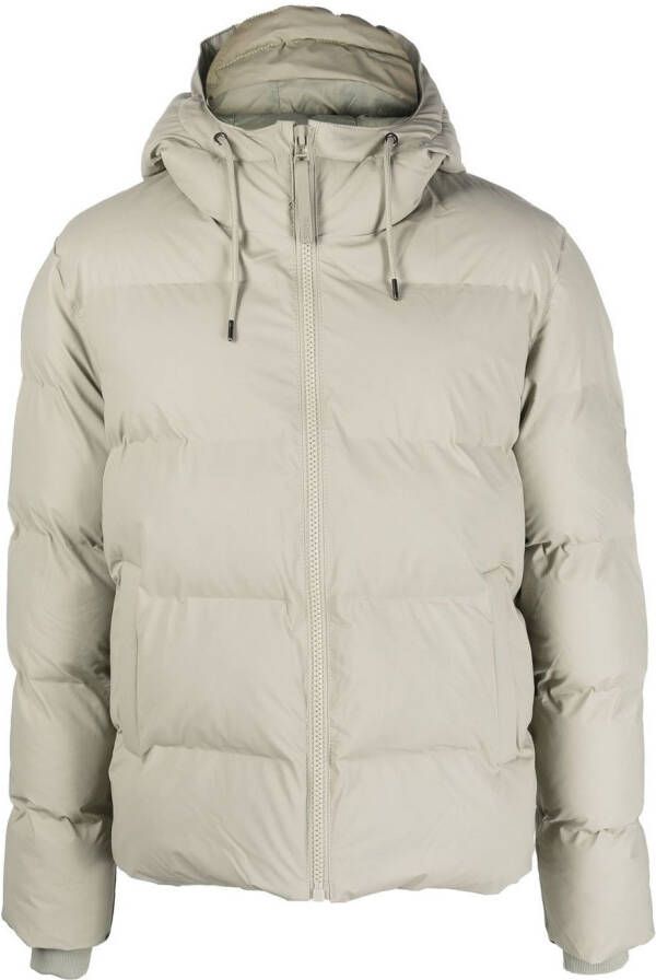 Rains Donsjack met capuchon Beige