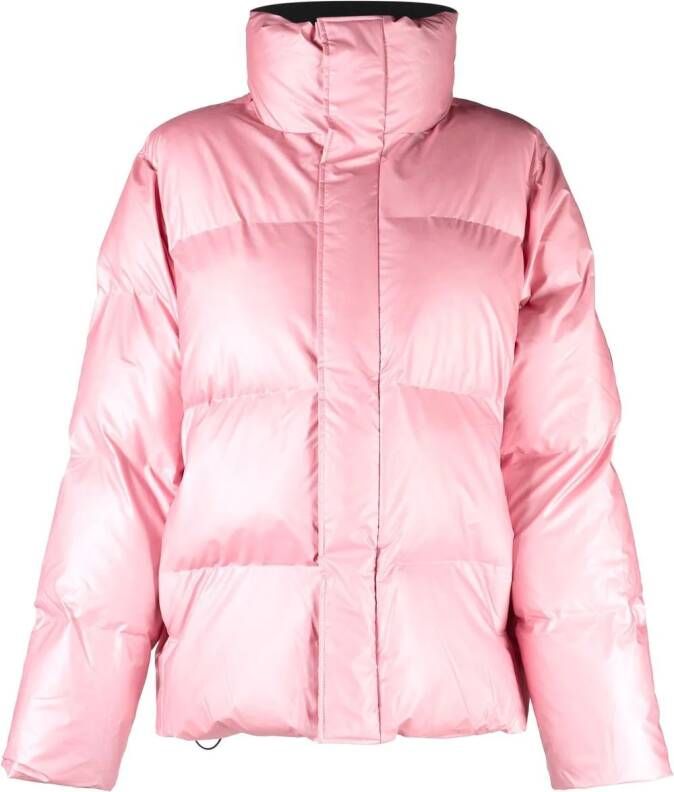 Rains Donsjack met logopatch Roze