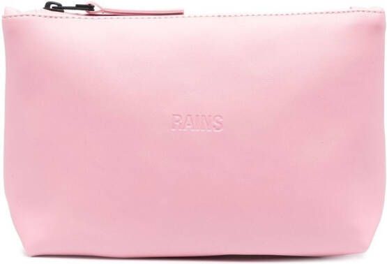 Rains Make-up tas van imitatieleer Roze