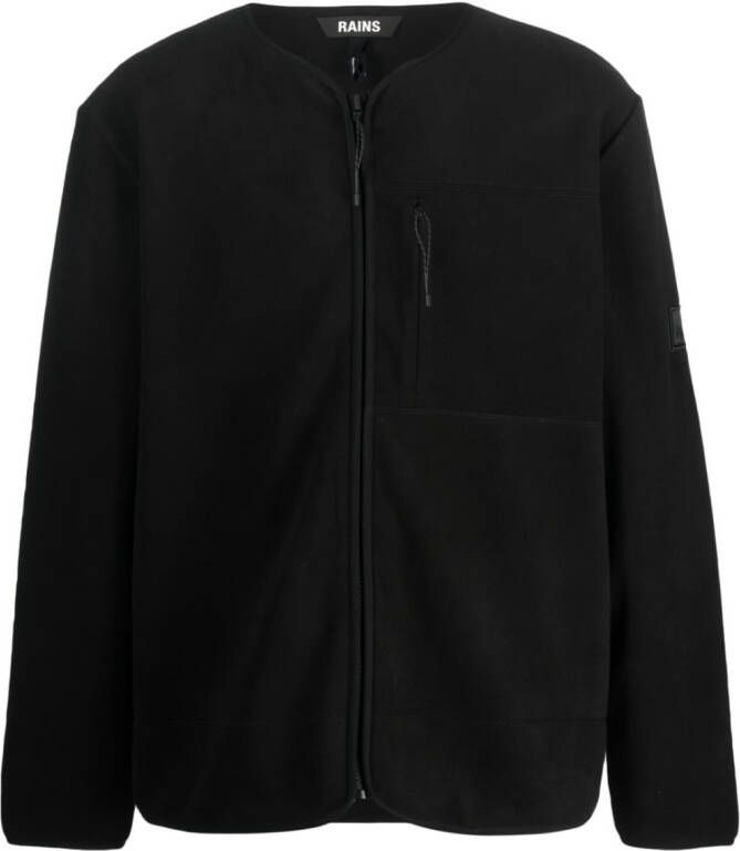 Rains Fleece jack Zwart