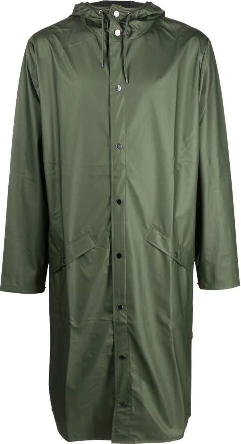 Rains Regenjas met capuchon Groen