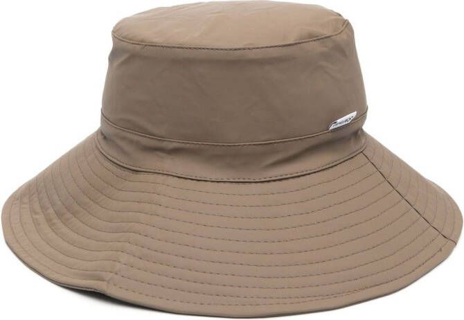 Rains Vissershoed met brede rand Beige