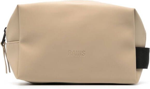 Rains Toilettas met rits Beige
