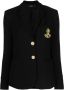 Lauren Ralph Lauren Blazer met enkele rij knopen Zwart - Thumbnail 1