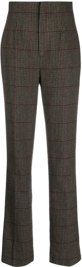 Ralph Lauren Collection Geruite broek Groen