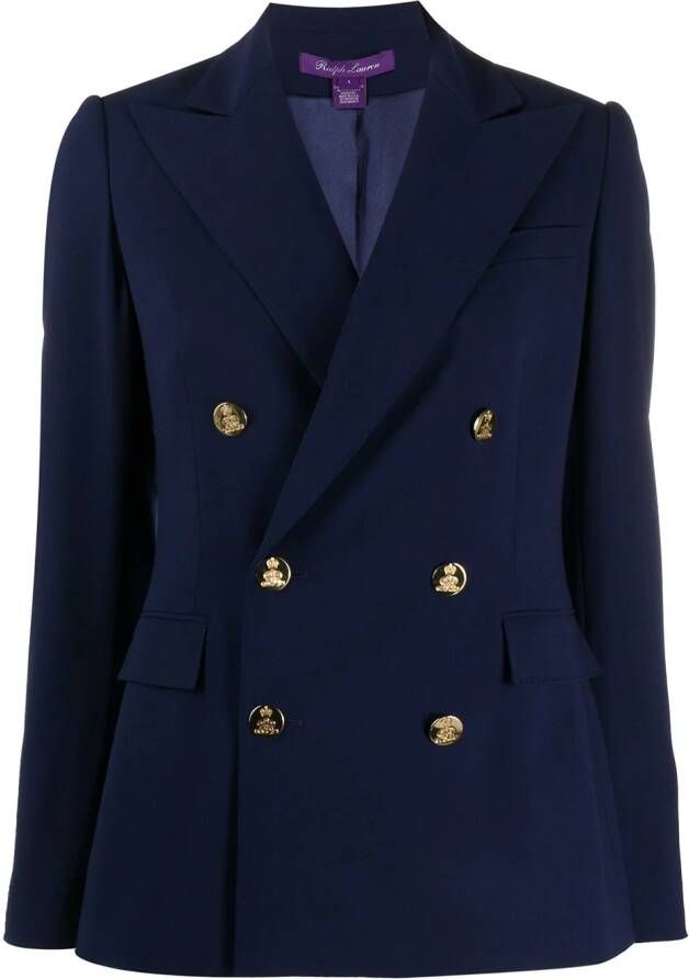 Ralph Lauren Collection Blazer met dubbele rij knopen Blauw