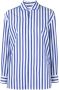 Ralph Lauren Collection Blouse met krijtstreep Blauw - Thumbnail 1