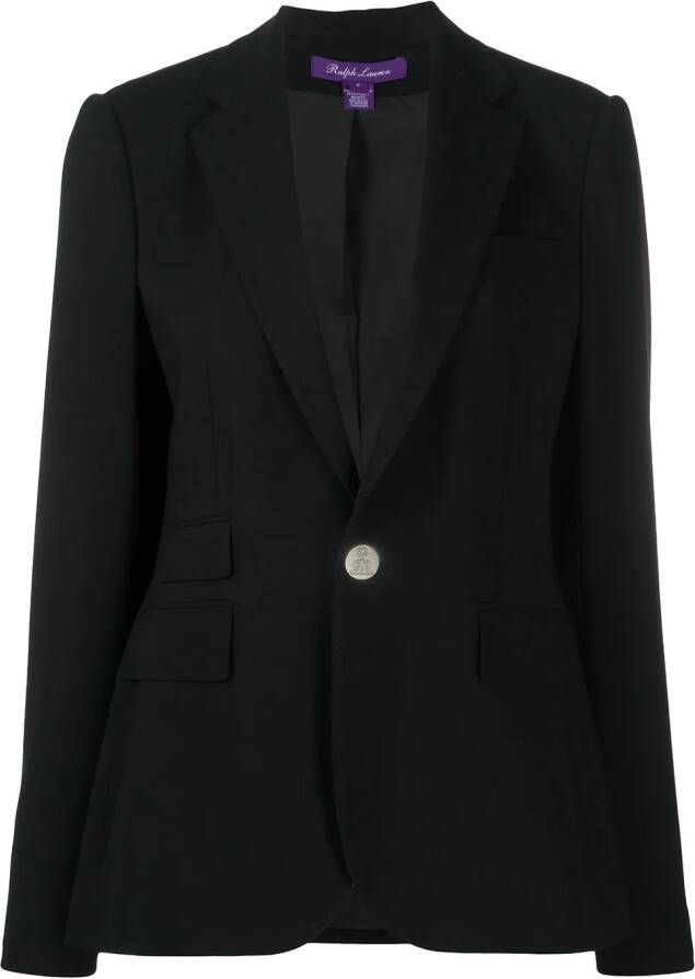 Ralph Lauren Collection Colbert van wol en crêpe Zwart