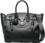 Ralph Lauren Collection Shopper met logo-reliëf Zwart - Thumbnail 1