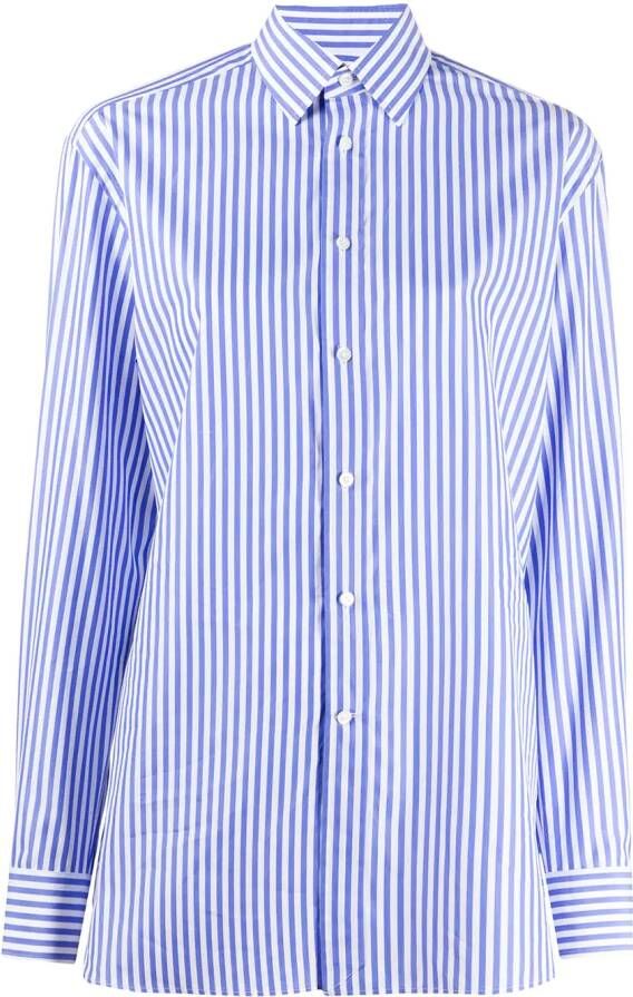 Ralph Lauren Collection Gestreepte blouse Blauw