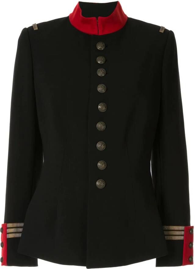 Ralph Lauren Collection getailleerde legerjas Zwart