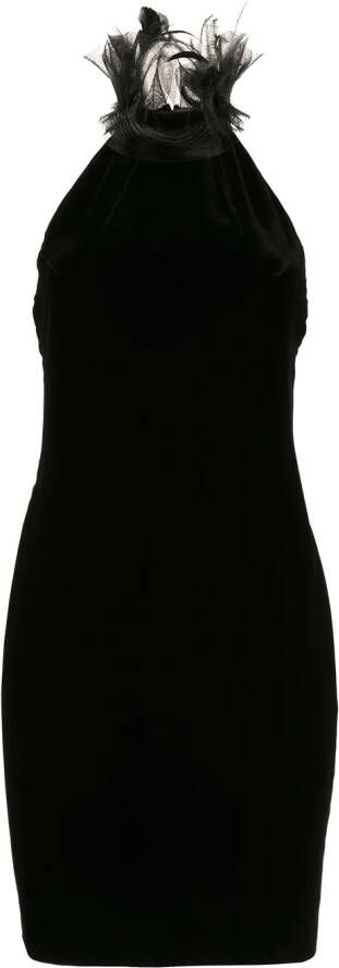 Ralph Lauren Collection Jurk met halternek Zwart