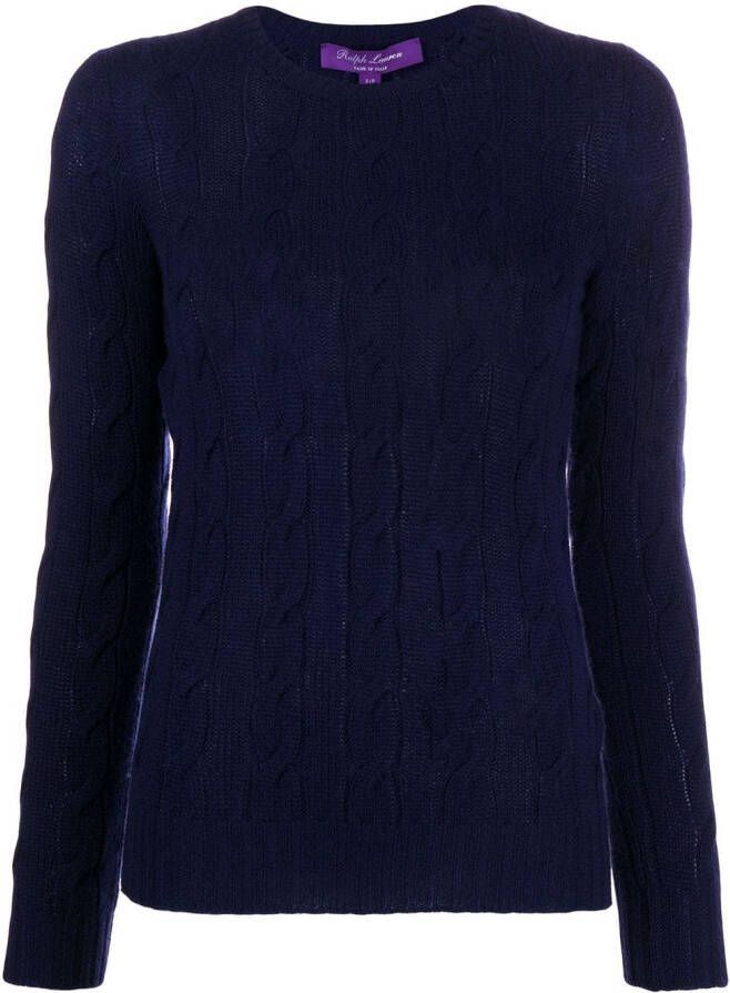 Ralph Lauren Collection Kabelgebreide trui Blauw