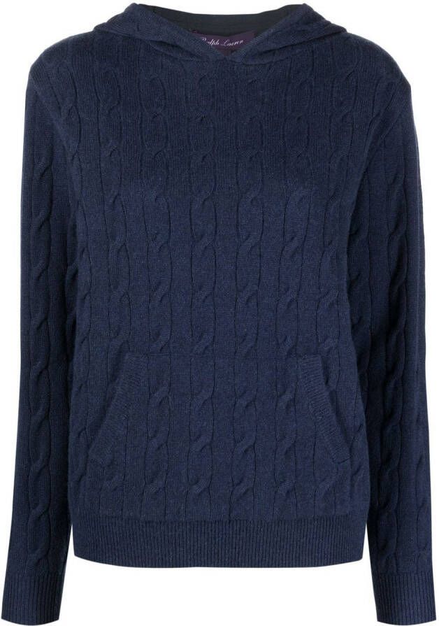 Ralph Lauren Collection Kasjmier hoodie Blauw