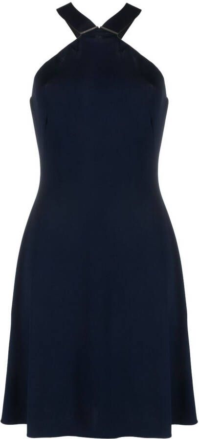 Ralph Lauren Collection Mouwloze mini-jurk Blauw