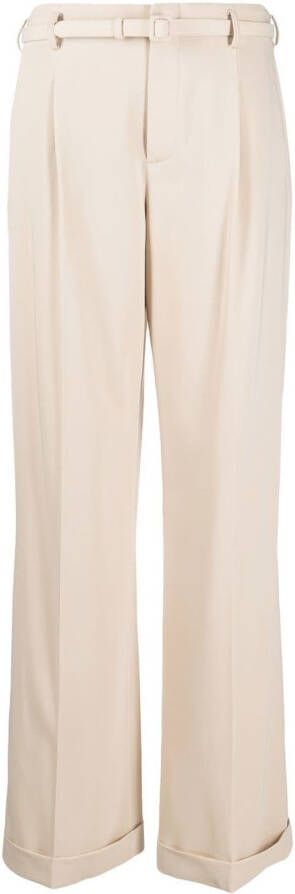 Ralph Lauren Collection Pantalon met geplooid detail Beige