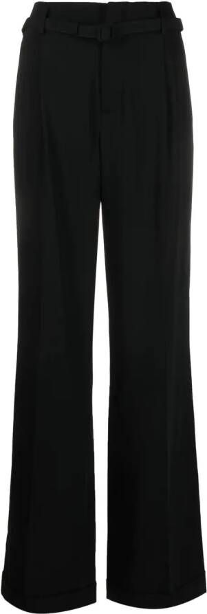 Ralph Lauren Collection Pantalon met geplooid detail Zwart