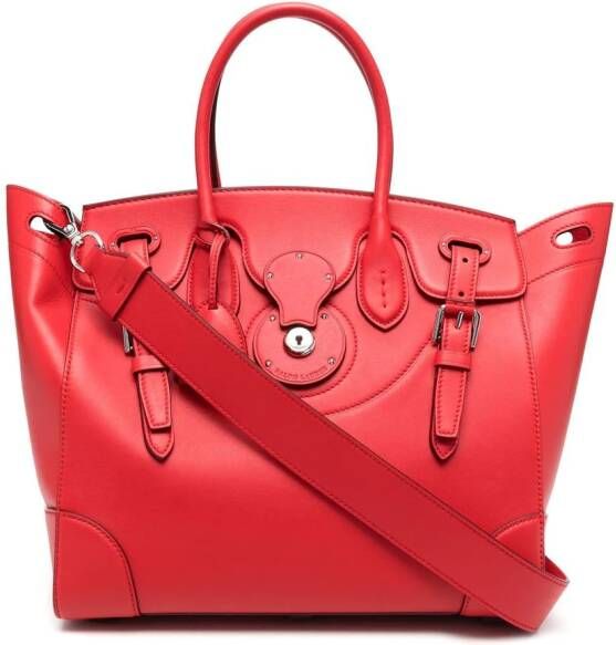 Ralph Lauren Collection Shopper met gespsluiting Rood