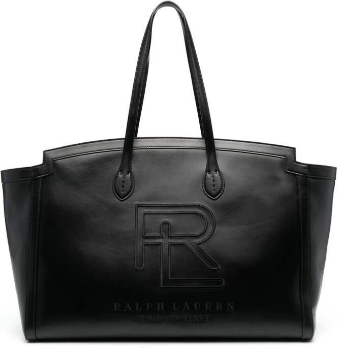 Ralph Lauren Collection Shopper met logo Zwart