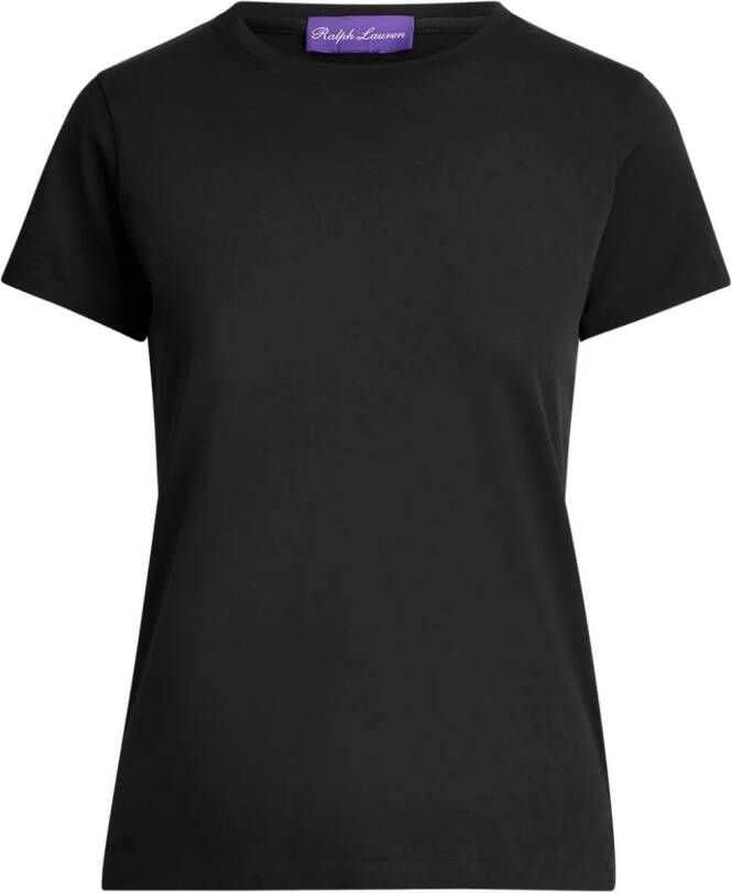 Ralph Lauren Collection T-shirt met ronde hals Zwart
