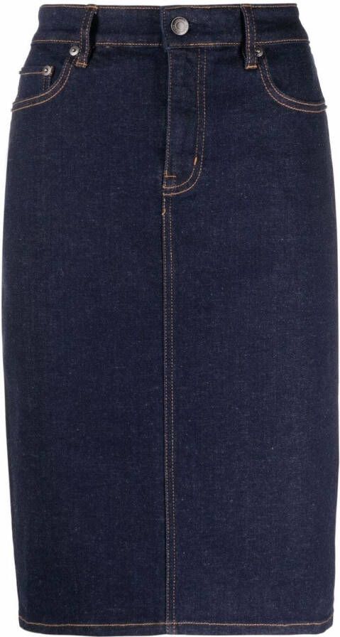Lauren Ralph Lauren Denim rok Blauw