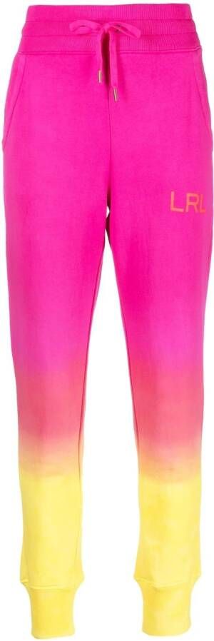 Lauren Ralph Lauren Joggingbroek met kleurverloop Roze