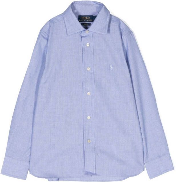 Ralph Lauren Kids Button-up shirt Blauw