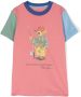 Ralph Lauren Kids T-shirt met colourblocking Roze - Thumbnail 1
