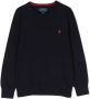 Ralph Lauren Kids Sweater met geborduurd logo Blauw - Thumbnail 1