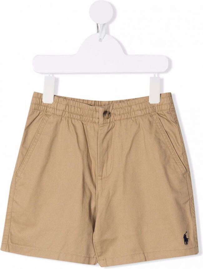 Ralph Lauren Kids Elastische shorts Beige