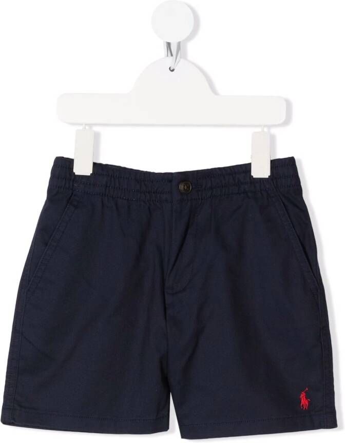 Ralph Lauren Kids Elastische shorts Blauw