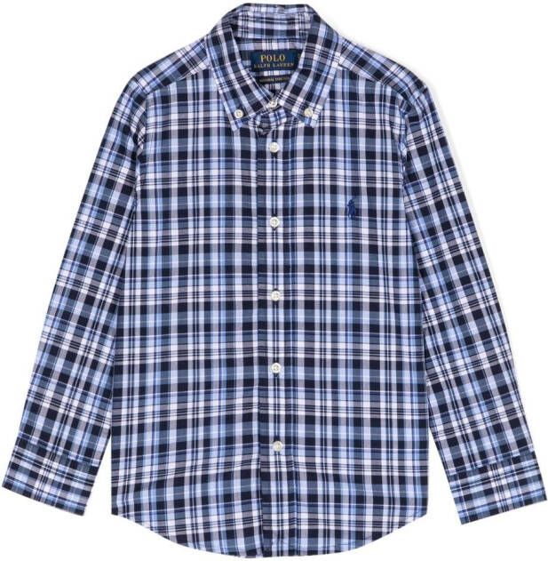 POLO RALPH LAUREN KIDS Shirt met geborduurd logo Blauw