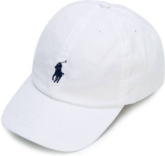 Ralph Lauren Kids geborduurd logo cap Wit